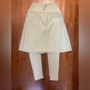 Small light green sweet lemon thyme skirt with ankle leggings